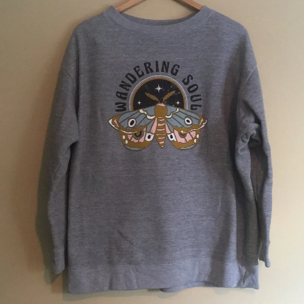 Wildfox Wandering Soul Butterfly Roadtrip Sweatshirt